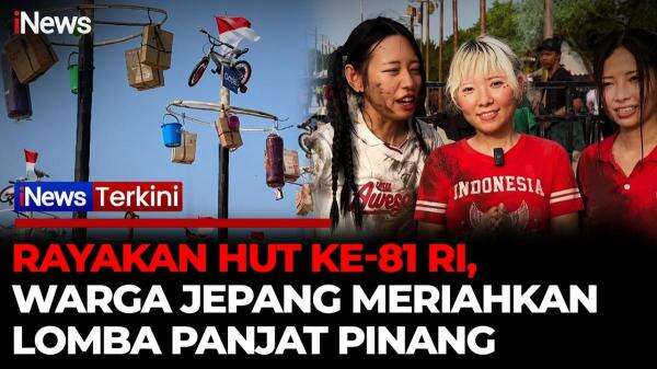 Ketagihan Serunya Panjat Pinang, Warga Asing Asal Jepang Nekat Ikut Agustusan di Jakarta Ketagihan Serunya Panjat Pinang, Warga Asing Asal Jepang Nekat Ikut Agustusan di Jakarta