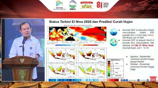 El Nino Berpotensi Jadi Sangat Kuat, Puncaknya Diprediksi Agustus-September 2026 El Nino Berpotensi Jadi Sangat Kuat, Puncaknya Diprediksi Agustus-September 2026