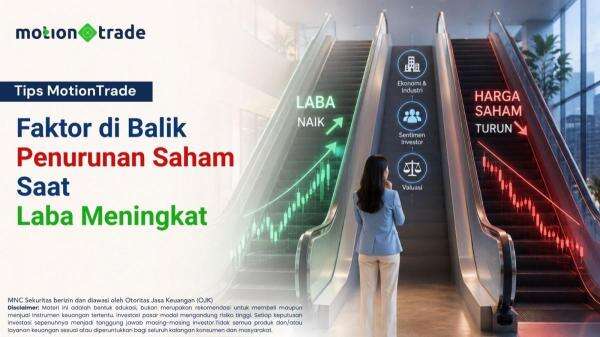 Simak Tips MotionTrade: Kenali Faktor di Balik Penurunan Saham Saat Laba Meningkat Simak Tips MotionTrade: Kenali Faktor di Balik Penurunan Saham Saat Laba Meningkat