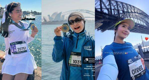 Deretan Selebriti Perempuan Indonesia yang Berhasil Finis di Sydney Marathon 2026 Deretan Selebriti Perempuan Indonesia yang Berhasil Finis di Sydney Marathon 2026