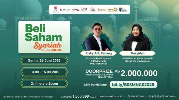 MNC Sekuritas Ajak Investor Pahami Saham Syariah Lewat Webinar Gratis Beli Saham Syariah MNC Sekuritas Ajak Investor Pahami Saham Syariah Lewat Webinar Gratis Beli Saham Syariah