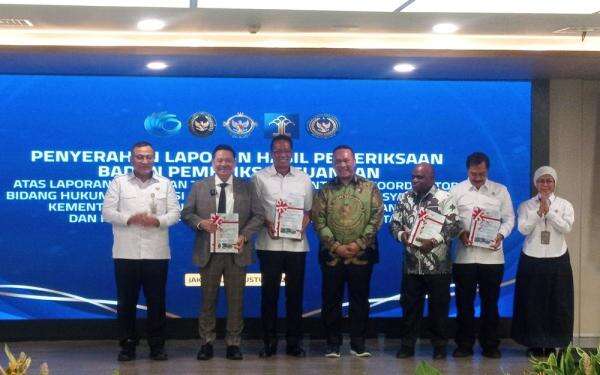 BPK Berikan Predikat WTP ke Kementerian di Bawah Kemenko Kumham Imipas BPK Berikan Predikat WTP ke Kementerian di Bawah Kemenko Kumham Imipas