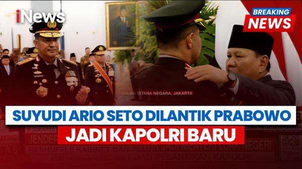 Detik-Detik Prabowo Lantik Komjen Pol Suyudi Ario Seto Jadi Kapolri, Komjen Pol Wahyu Hadiningrat Wakapolri Detik-Detik Prabowo Lantik Komjen Pol Suyudi Ario Seto Jadi Kapolri, Komjen Pol Wahyu Hadiningrat Wakapolri