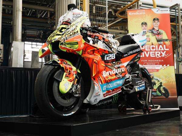 Pertamina Enduro VR46 Pakai Livery Khusus Burung Garuda di MotoGP Mandalika 2026, Ini Maknanya Pertamina Enduro VR46 Pakai Livery Khusus Burung Garuda di MotoGP Mandalika 2026, Ini Maknanya