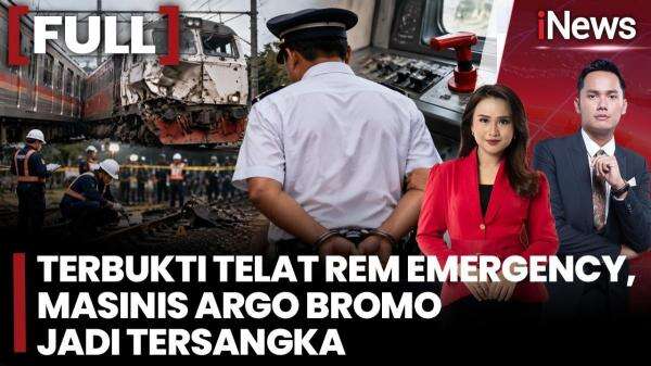 Diduga Lalai Aktifkan Rem Darurat, Masinis KA Argo Bromo Anggrek Ditetapkan Jadi Tersangka Diduga Lalai Aktifkan Rem Darurat, Masinis KA Argo Bromo Anggrek Ditetapkan Jadi Tersangka