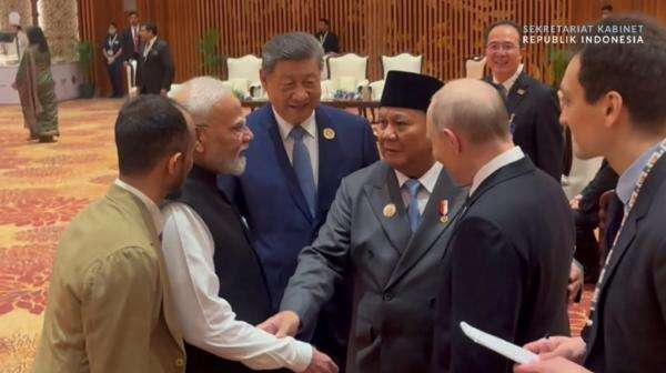 Momen Akrab Prabowo, Modi, Putindan Xi Jinping di KTT BRICS India Momen Akrab Prabowo, Modi, Putindan Xi Jinping di KTT BRICS India