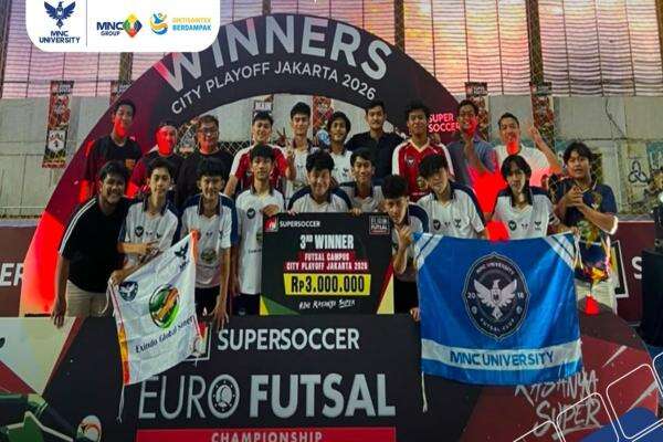 MNC University Raih Juara 3 Euro Futsal Championship Jakarta, Lolos ke Babak Regional MNC University Raih Juara 3 Euro Futsal Championship Jakarta, Lolos ke Babak Regional