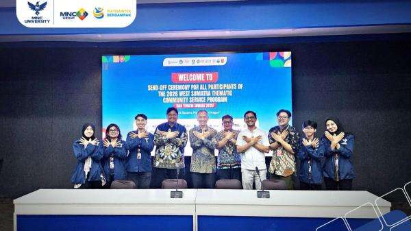 LLDikti Wilayah III Lepas Mahasiswa KKN Tematik 2026, MNC University Ambil Bagian dalam Pemulihan Sumatra Barat LLDikti Wilayah III Lepas Mahasiswa KKN Tematik 2026, MNC University Ambil Bagian dalam Pemulihan Sumatra Barat