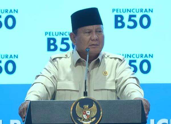 Prabowo Luncurkan BBM Baru B50 Pertama di Indonesia Prabowo Luncurkan BBM Baru B50 Pertama di Indonesia