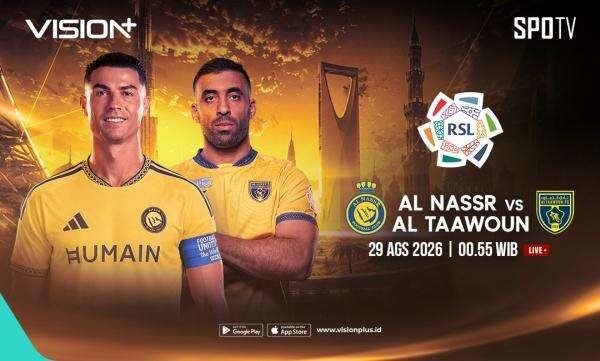 Jadwal dan Link Live Streaming Al Nassr vs Al Taawoun di Vision+: Misi Pertahankan Puncak Klasemen Jadwal dan Link Live Streaming Al Nassr vs Al Taawoun di Vision+: Misi Pertahankan Puncak Klasemen