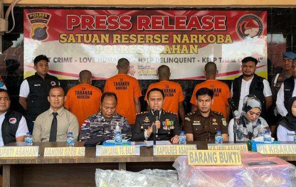 Satres Narkoba Polres Asahan Melaksanakan Press Release Penangkapan 18 Kilo Gram Sabu Dan 86.500 But Satres Narkoba Polres Asahan Melaksanakan Press Release Penangkapan 18 Kilo Gram Sabu Dan 86.500 But