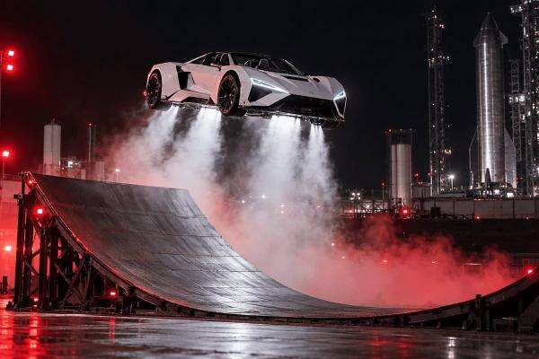 Nempel di Dinding Ala Spider-Man dan Terbang Singkat, Ini Fisika Dibalik Tesla Roadster Nempel di Dinding Ala Spider-Man dan Terbang Singkat, Ini Fisika Dibalik Tesla Roadster