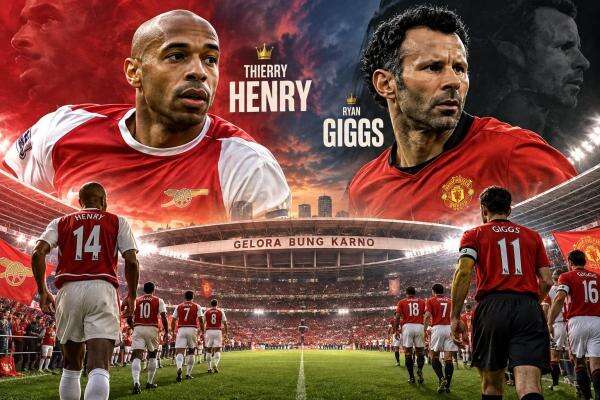 Thierry Henry vs Ryan Giggs, Duel Legenda Manchester United dan Arsenal di SUGBK Thierry Henry vs Ryan Giggs, Duel Legenda Manchester United dan Arsenal di SUGBK