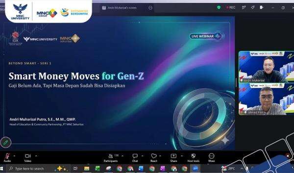 MNC University-MNC Sekuritas Edukasi Gen Z Kelola Keuangan lewat Webinar Beyond Smart MNC University-MNC Sekuritas Edukasi Gen Z Kelola Keuangan lewat Webinar Beyond Smart