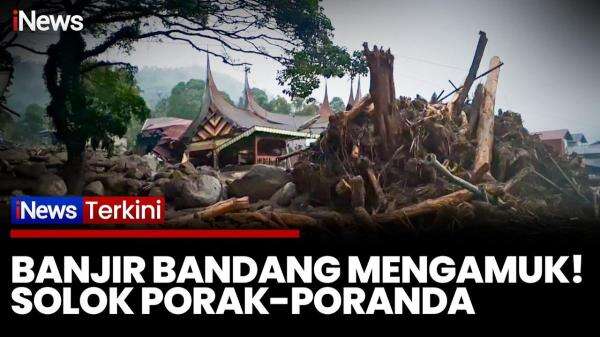 Banjir Bandang Terjang Solok, Material Galodo Timbun Kantor Bupati dan Rumah Warga Banjir Bandang Terjang Solok, Material Galodo Timbun Kantor Bupati dan Rumah Warga