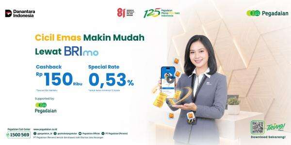 Kini Cicil Emas Bisa Langsung Lewat Aplikasi BRImo,Makin Praktis! Kini Cicil Emas Bisa Langsung Lewat Aplikasi BRImo,Makin Praktis!
