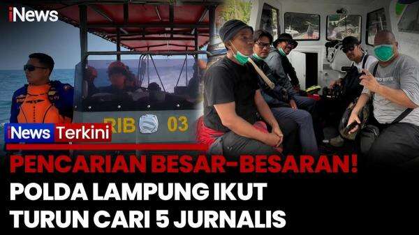 Hari Kedua Pencarian, Polda Lampung Perkuat Operasi SAR Cari 5 Jurnalis yang Hilang Kontak di Selat Sunda Hari Kedua Pencarian, Polda Lampung Perkuat Operasi SAR Cari 5 Jurnalis yang Hilang Kontak di Selat Sunda