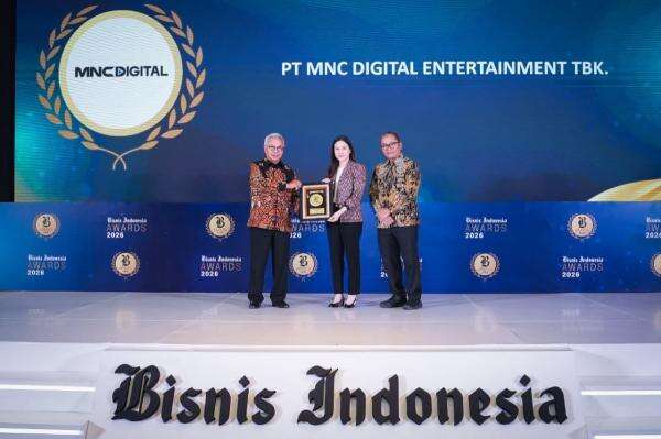 MNC Digital Entertainment Raih Penghargaan Bisnis Indonesia Awards 2026 Kategori Media dan Hiburan MNC Digital Entertainment Raih Penghargaan Bisnis Indonesia Awards 2026 Kategori Media dan Hiburan