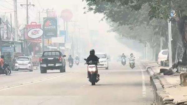 Kabut Asap Makin Pekat Selimuti Tenggarong Kutai Kartanegara, Sekolah Beralih Daring Kabut Asap Makin Pekat Selimuti Tenggarong Kutai Kartanegara, Sekolah Beralih Daring