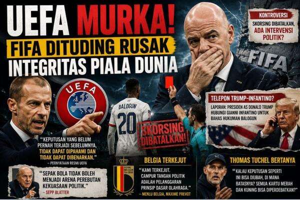 UEFA Murka! FIFA Dituding Rusak Integritas Piala Dunia UEFA Murka! FIFA Dituding Rusak Integritas Piala Dunia