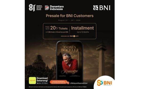 BNI Hadirkan Akses Eksklusif Konser Andrea Bocelli Romanza di Indonesia BNI Hadirkan Akses Eksklusif Konser Andrea Bocelli Romanza di Indonesia