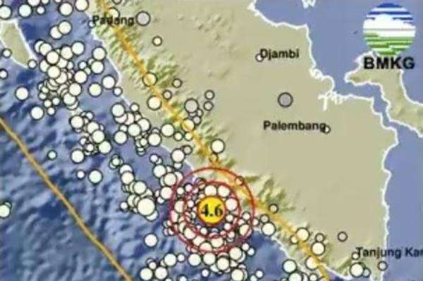Gempa Hari Ini Berkekuatan Magnitudo 4,6 Guncang Bengkulu Selatan Gempa Hari Ini Berkekuatan Magnitudo 4,6 Guncang Bengkulu Selatan