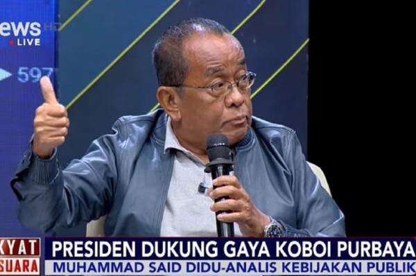 Said Didu: Gaya Koboi Purbaya Perintah Presiden Prabowo Said Didu: Gaya Koboi Purbaya Perintah Presiden Prabowo
