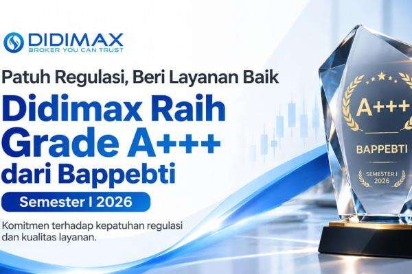 Patuh Regulasi dan Beri Layanan Baik, Didimax Raih Grade A+++ dari Bappebti Patuh Regulasi dan Beri Layanan Baik, Didimax Raih Grade A+++ dari Bappebti