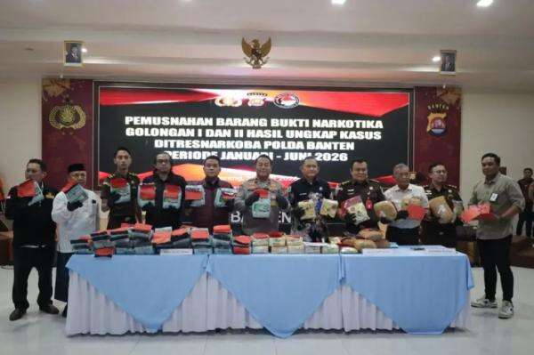 Polda Banten Musnahkan Sabu 73 Kg, Selamatkan Ratusan Ribu Jiwa dari Narkoba Polda Banten Musnahkan Sabu 73 Kg, Selamatkan Ratusan Ribu Jiwa dari Narkoba