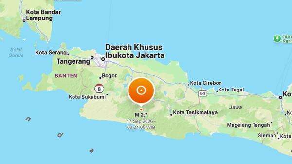 Gempa Bumi Magnitudo 2,7 Guncang Bandung, Berpusat di Darat Gempa Bumi Magnitudo 2,7 Guncang Bandung, Berpusat di Darat