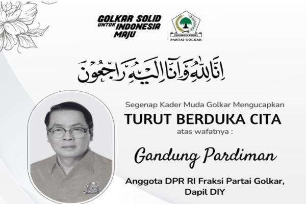 Kabar Duka, Anggota Komisi VII DPR Gandung Pardiman Meninggal Dunia Kabar Duka, Anggota Komisi VII DPR Gandung Pardiman Meninggal Dunia