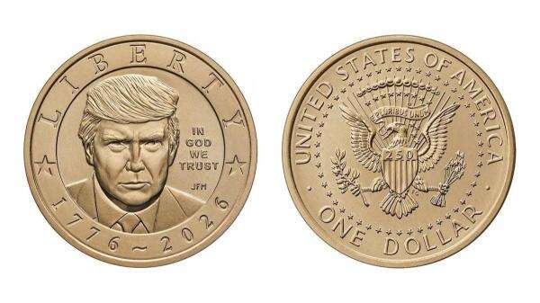 AS Luncurkan Koin Dolar dengan Gambar Trump untuk Rayakan 250 Tahun Kemerdekaan AS Luncurkan Koin Dolar dengan Gambar Trump untuk Rayakan 250 Tahun Kemerdekaan