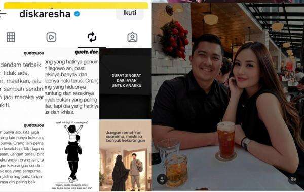 Dituduh Selingkuh, Diska Resha Repost soal Istri Dominan dan Tak Menghargai Suami Dituduh Selingkuh, Diska Resha Repost soal Istri Dominan dan Tak Menghargai Suami
