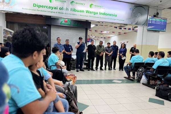 KJRI Johor Bahru Bantu Biayai Deportasi 90 PMI dari Malaysia ke Batam KJRI Johor Bahru Bantu Biayai Deportasi 90 PMI dari Malaysia ke Batam