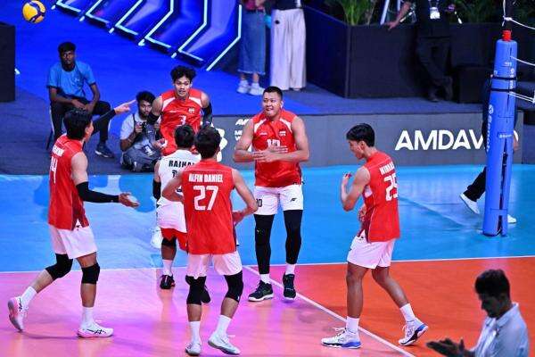 Hasil AVC Mens Volleyball Cup 2026 Semalam: Timnas Voli Indonesia Bekuk Qatar 3-2 Hasil AVC Mens Volleyball Cup 2026 Semalam: Timnas Voli Indonesia Bekuk Qatar 3-2