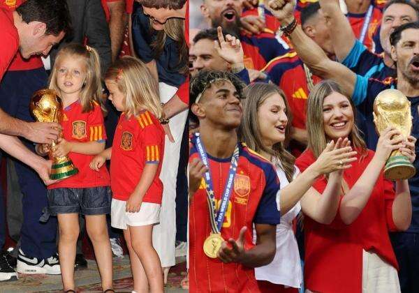 Potret Putri Leonor dan Adiknya Bersama Trofi Piala Dunia 2026 Viral, Replikasi Foto Ikonik 2010 Potret Putri Leonor dan Adiknya Bersama Trofi Piala Dunia 2026 Viral, Replikasi Foto Ikonik 2010
