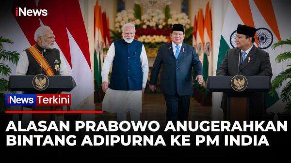 PM Narendra Modi Terima Penghargaan Tertinggi RI dari Prabowo, Tonggak Baru Hubungan RI-India PM Narendra Modi Terima Penghargaan Tertinggi RI dari Prabowo, Tonggak Baru Hubungan RI-India