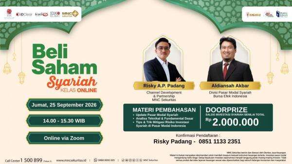 Mau Beli Saham Syariah? Daftar dan Ikuti Webinar BEI dan MNC Sekuritas Mau Beli Saham Syariah? Daftar dan Ikuti Webinar BEI dan MNC Sekuritas