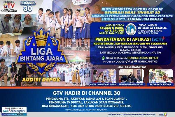 Super Antusias, Audisi Liga Bintang Juara Tangerang Diikuti Lebih 500 Siswa! Giliran Audisi Depok 23 & 24 Juni Ini Super Antusias, Audisi Liga Bintang Juara Tangerang Diikuti Lebih 500 Siswa! Giliran Audisi Depok 23 & 24 Juni Ini