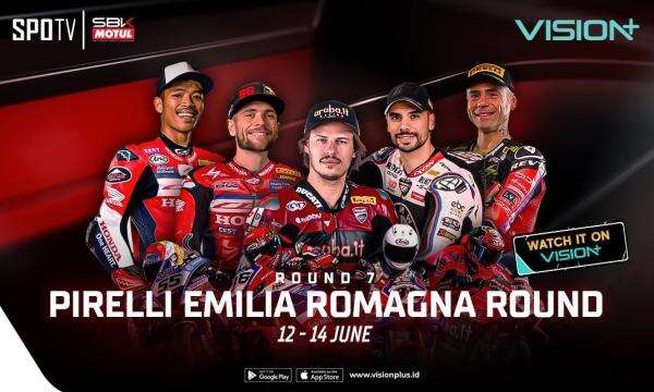 WorldSBK 2026 Seri Emilia-Romagna Tayang Live di VISION+ WorldSBK 2026 Seri Emilia-Romagna Tayang Live di VISION+