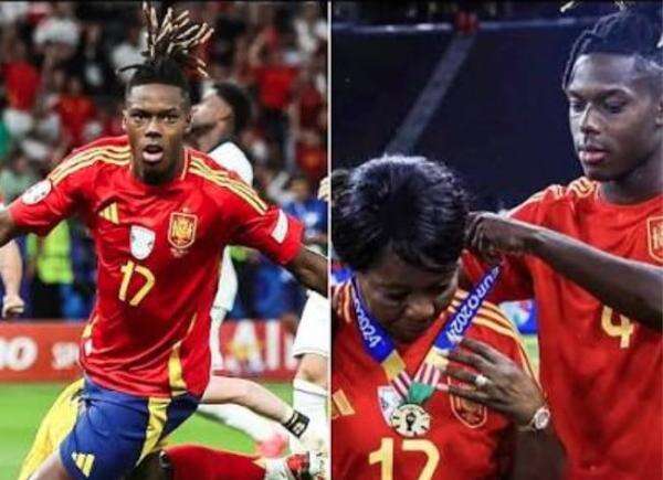 Nico Williams Hadiahkan Medali Emas Piala Dunia 2026 untuk Sang Ibunda Nico Williams Hadiahkan Medali Emas Piala Dunia 2026 untuk Sang Ibunda