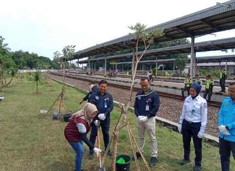 PT. KAI Tanam 200 Pohon Tabebuya di Stasiun Prujakan Demi Lingkungan Lebih Hijau dan Berkelanjutan PT. KAI Tanam 200 Pohon Tabebuya di Stasiun Prujakan Demi Lingkungan Lebih Hijau dan Berkelanjutan