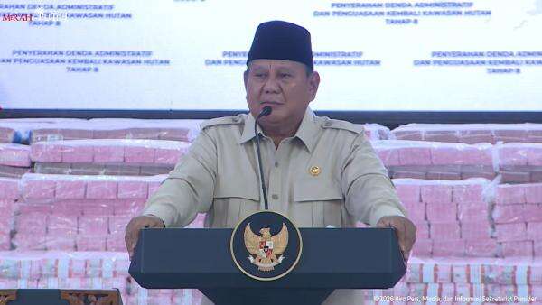 Prabowo Ungkap Satgas PKH Selamatkan Uang Negara Rp52 Triliun dalam 2 Tahun Prabowo Ungkap Satgas PKH Selamatkan Uang Negara Rp52 Triliun dalam 2 Tahun