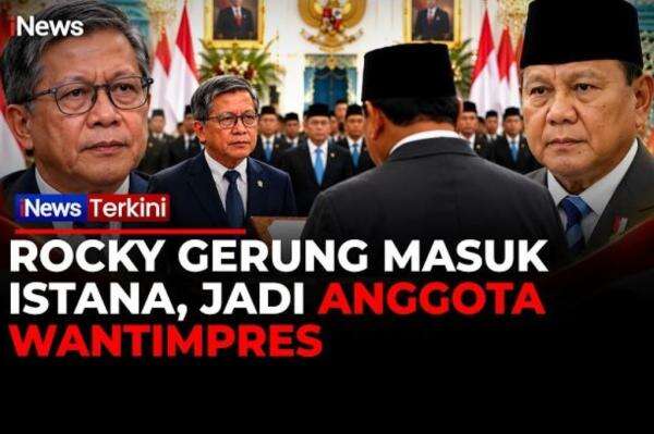 Momen Rocky Gerung Dilantik Jadi Anggota Wantimpres, Tunduk Hormat kepada Prabowo Momen Rocky Gerung Dilantik Jadi Anggota Wantimpres, Tunduk Hormat kepada Prabowo