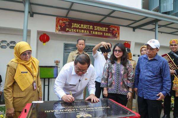 Puskesmas Taman Sari Jakbar Resmi Beroperasi, Pramono: Bisa Layani 124.500 Warga Puskesmas Taman Sari Jakbar Resmi Beroperasi, Pramono: Bisa Layani 124.500 Warga