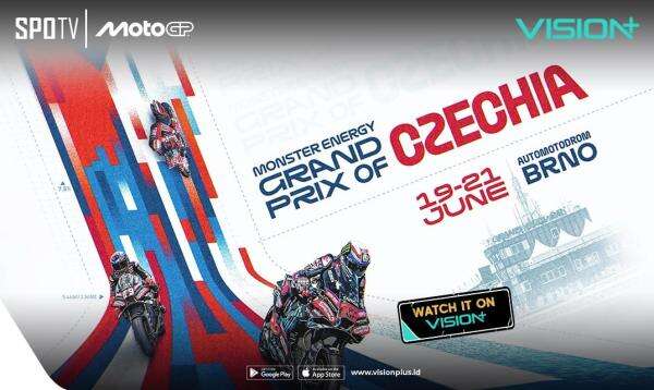Jadwal Lengkap MotoGP Grand Prix Ceko 2026, Tayang Live di VISION+ Jadwal Lengkap MotoGP Grand Prix Ceko 2026, Tayang Live di VISION+