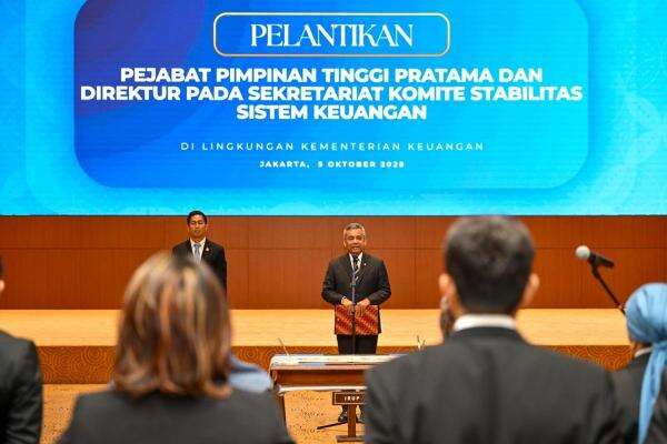 Suahasil Lantik 17 Pejabat Kemenkeu dan KSSK, Minta Tuntaskan Target APBN 2026 Suahasil Lantik 17 Pejabat Kemenkeu dan KSSK, Minta Tuntaskan Target APBN 2026