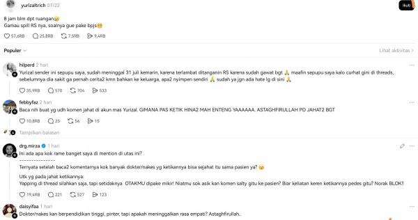 Viral Komentar Negatif Nakes ke Pasien BPJS, KKI Lakukan Investigasi Viral Komentar Negatif Nakes ke Pasien BPJS, KKI Lakukan Investigasi