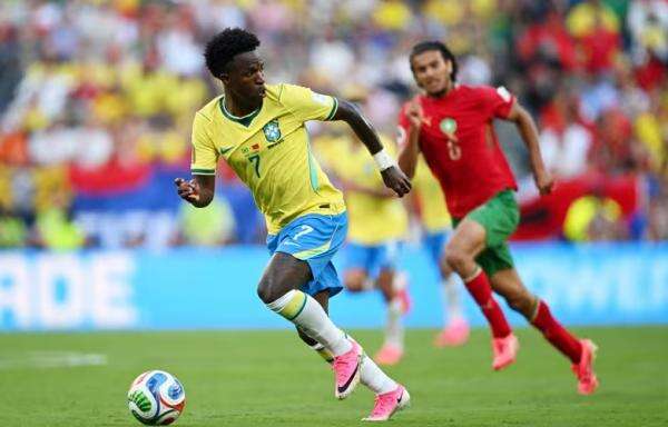 Brasil vs Maroko Berakhir Imbang, Vinicius Jr Selamatkan Wajah Tim Samba di Piala Dunia 2026 Brasil vs Maroko Berakhir Imbang, Vinicius Jr Selamatkan Wajah Tim Samba di Piala Dunia 2026
