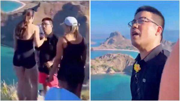 Video Viral Turis Australia Siram WNA China gegara Buang Sampah Sembarangan di Pulau Padar Video Viral Turis Australia Siram WNA China gegara Buang Sampah Sembarangan di Pulau Padar